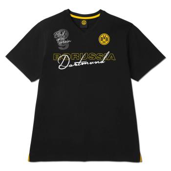 Borussia Dortmund BVB Elements T-Shirt Schwarz GOTS Gr. M-4XL
